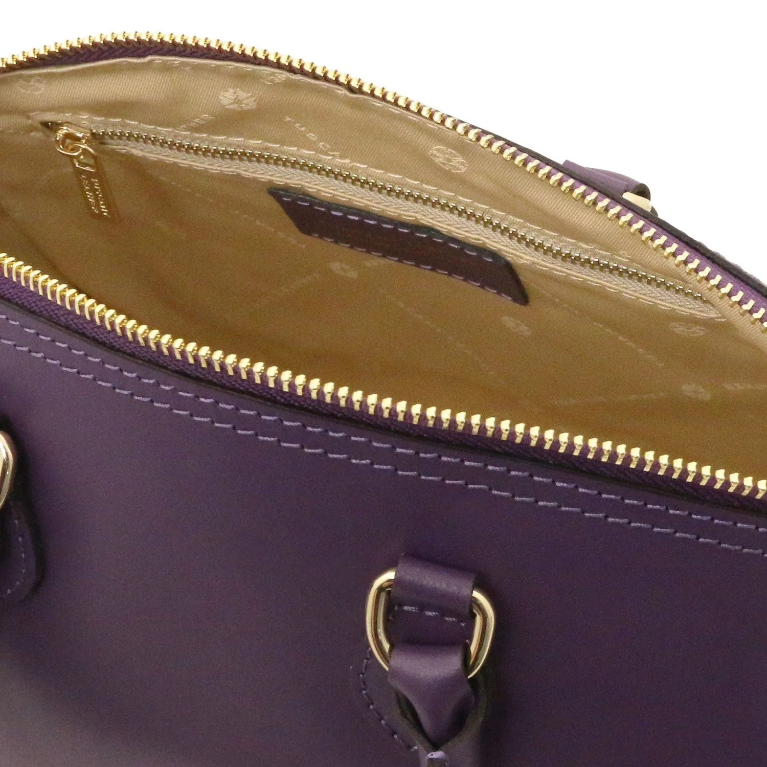 Layla - Leather small duffle handbag | TL142399