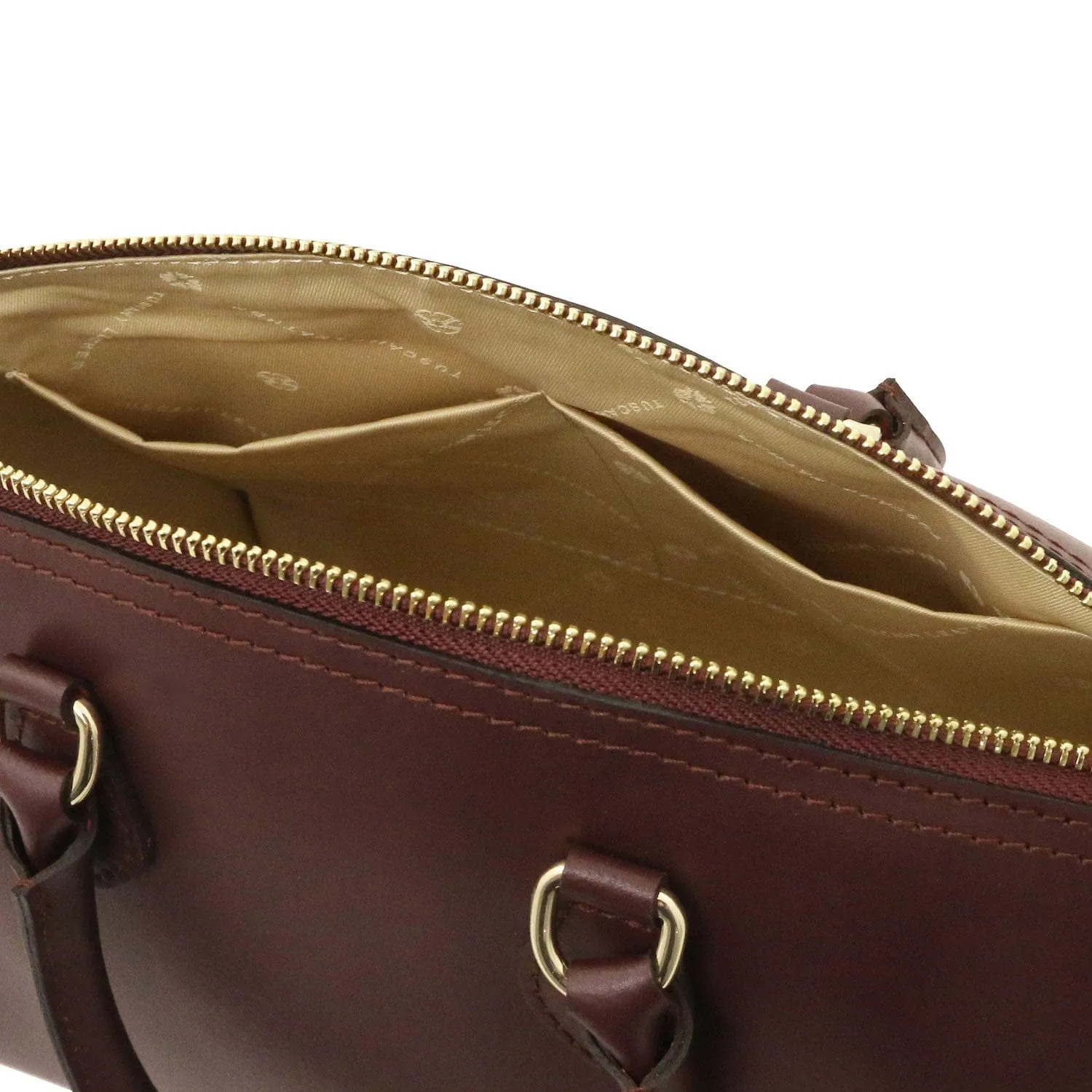 Layla - Leather small duffle handbag | TL142399