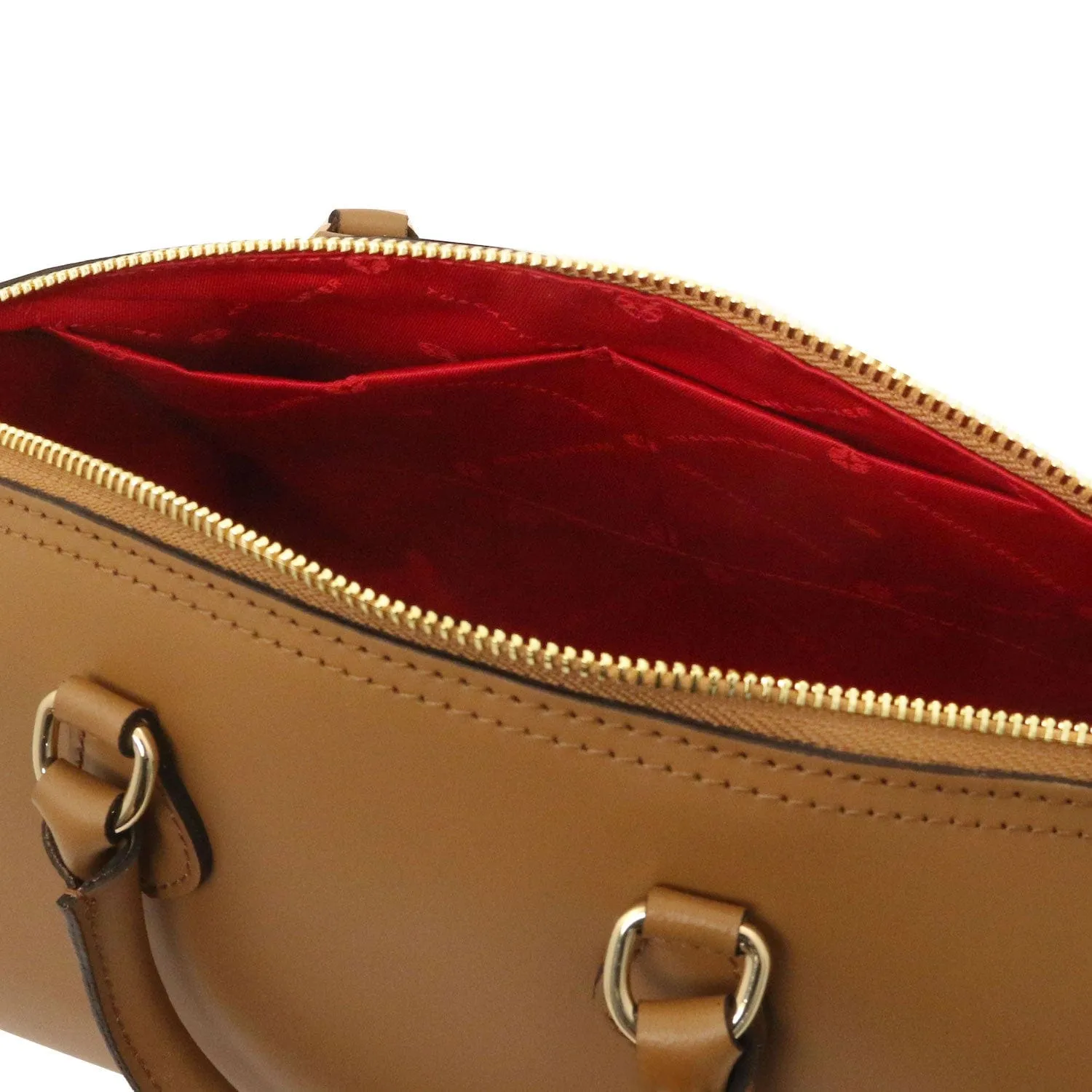 Layla - Leather small duffle handbag | TL142399