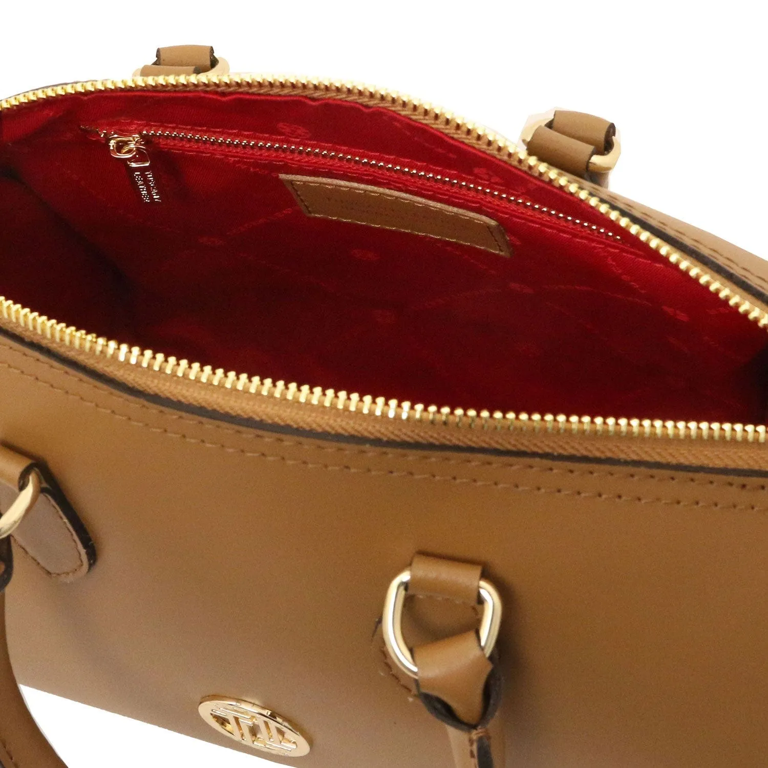 Layla - Leather small duffle handbag | TL142399