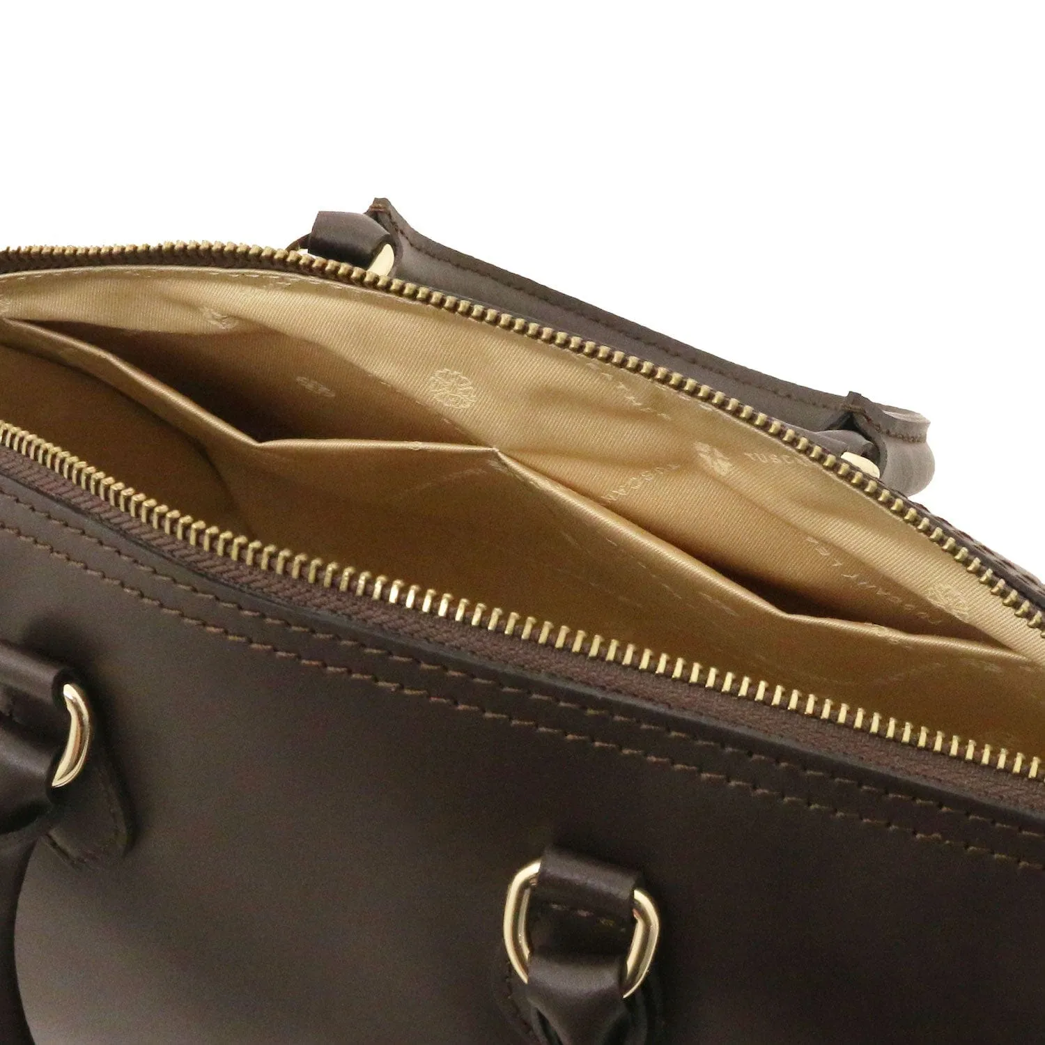 Layla - Leather small duffle handbag | TL142399