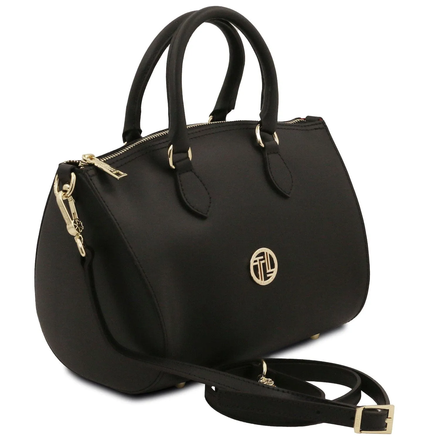 Layla - Leather small duffle handbag | TL142399