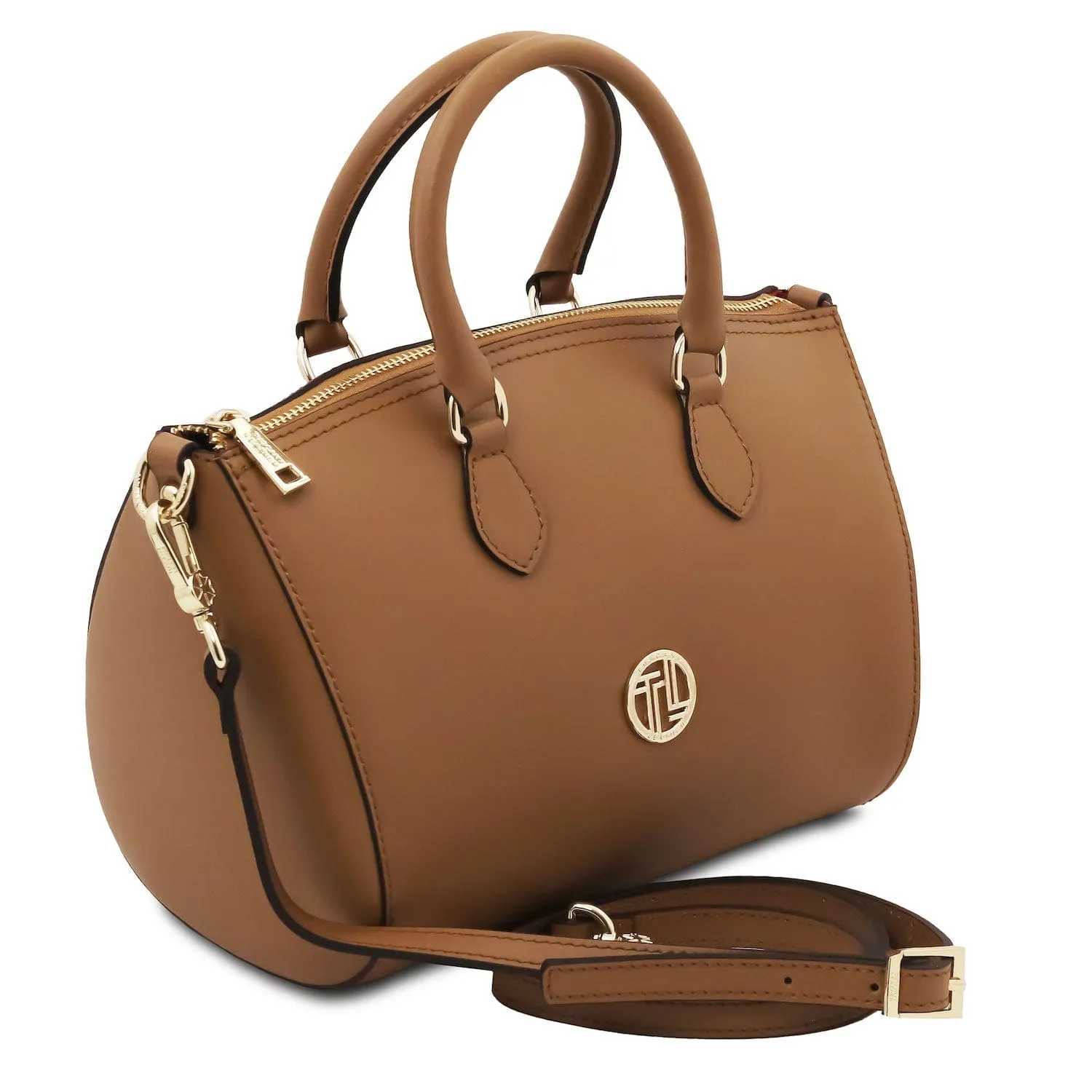 Layla - Leather small duffle handbag | TL142399