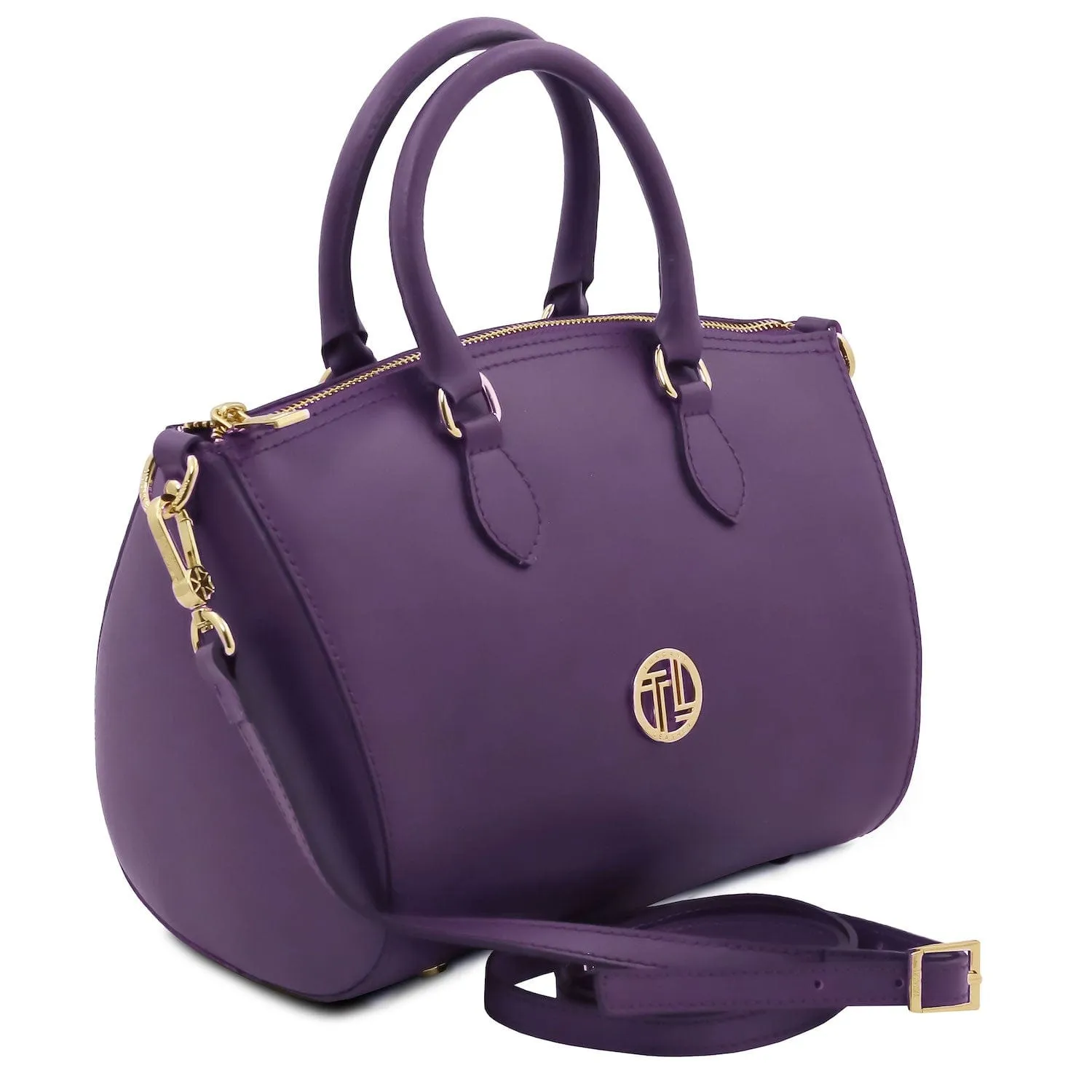 Layla - Leather small duffle handbag | TL142399