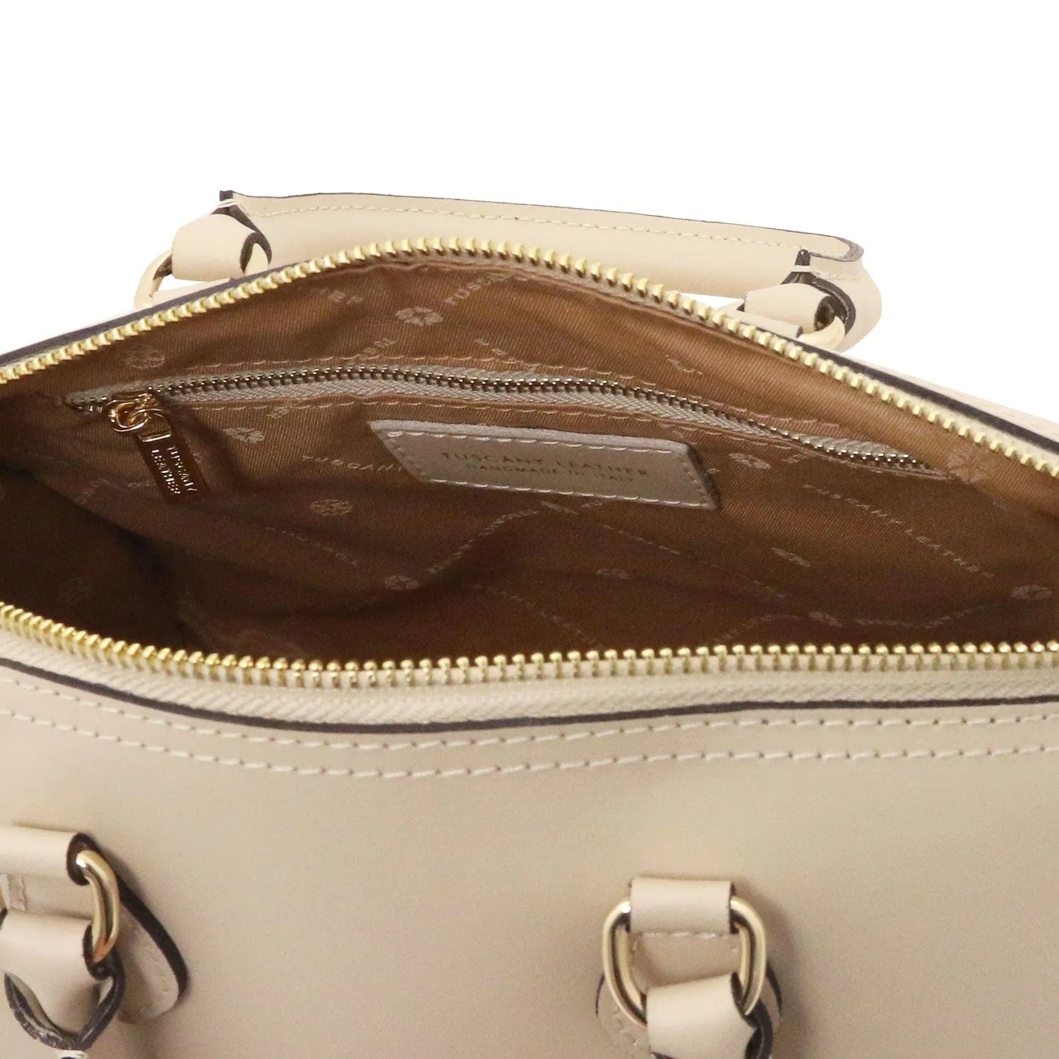 Layla - Leather small duffle handbag | TL142399