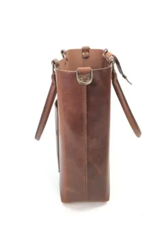 Leather Tote Bag | H B Everyday Espresso Leather Tote Bag | Premium Edition