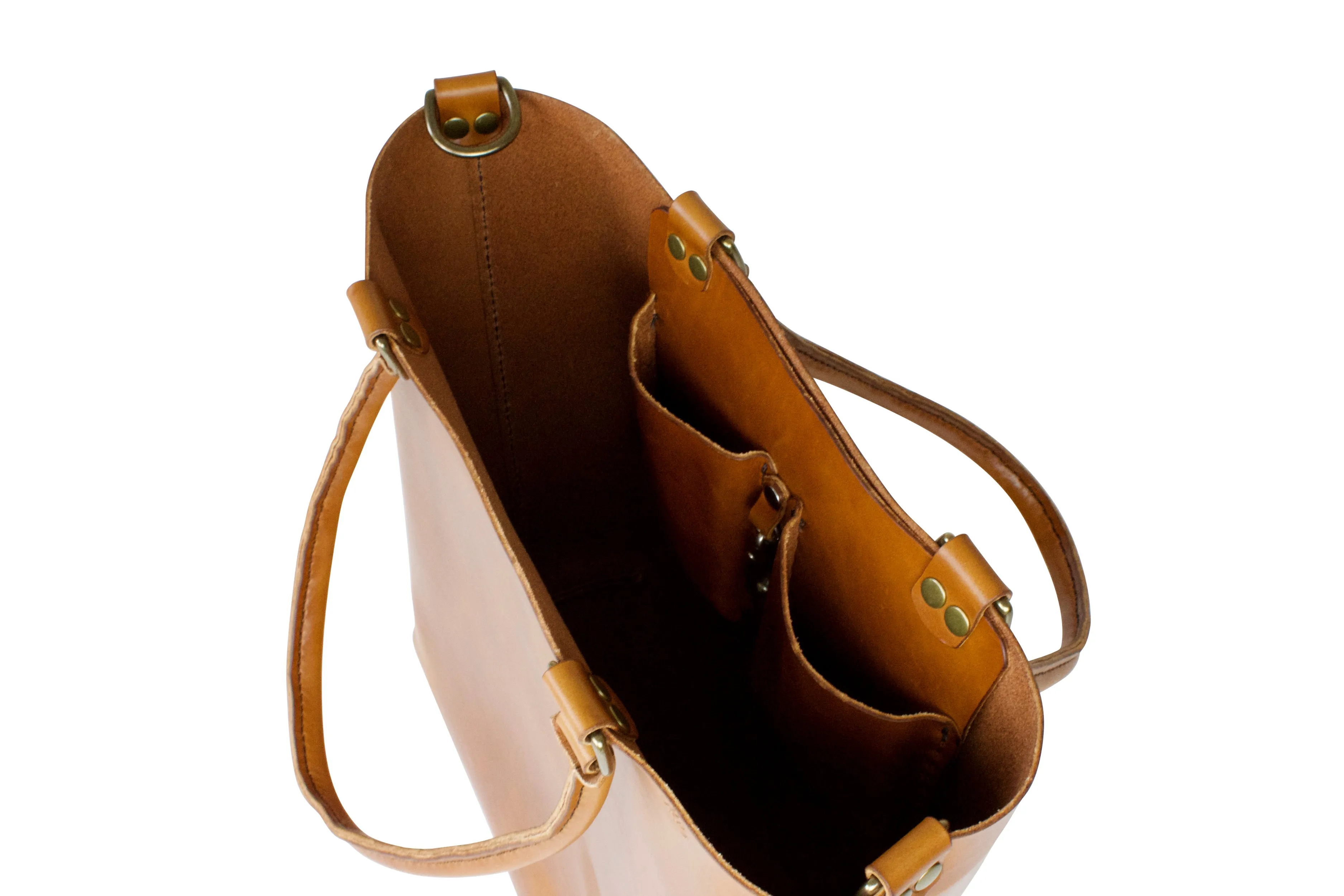 Leather Tote Bag | H B Everyday Espresso Leather Tote Bag | Premium Edition
