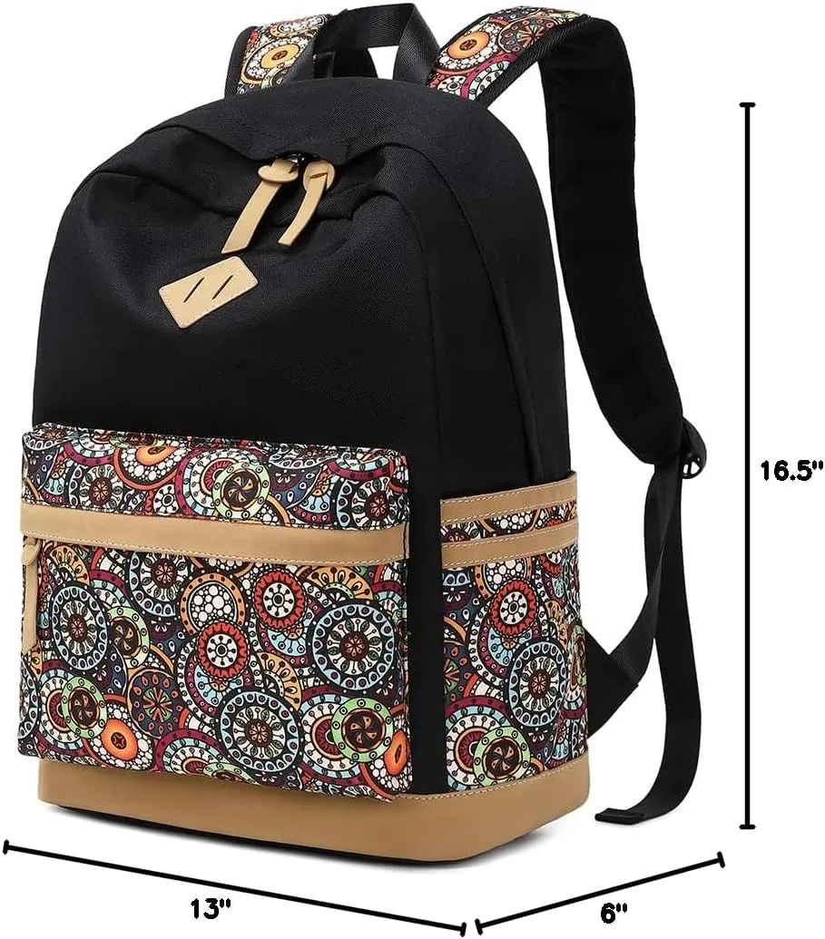 Lightweight Kids Backpacks for School Bag Canvas Small Travel Backpacks for Women Girls Boys Bookbag Toddler Back Pack