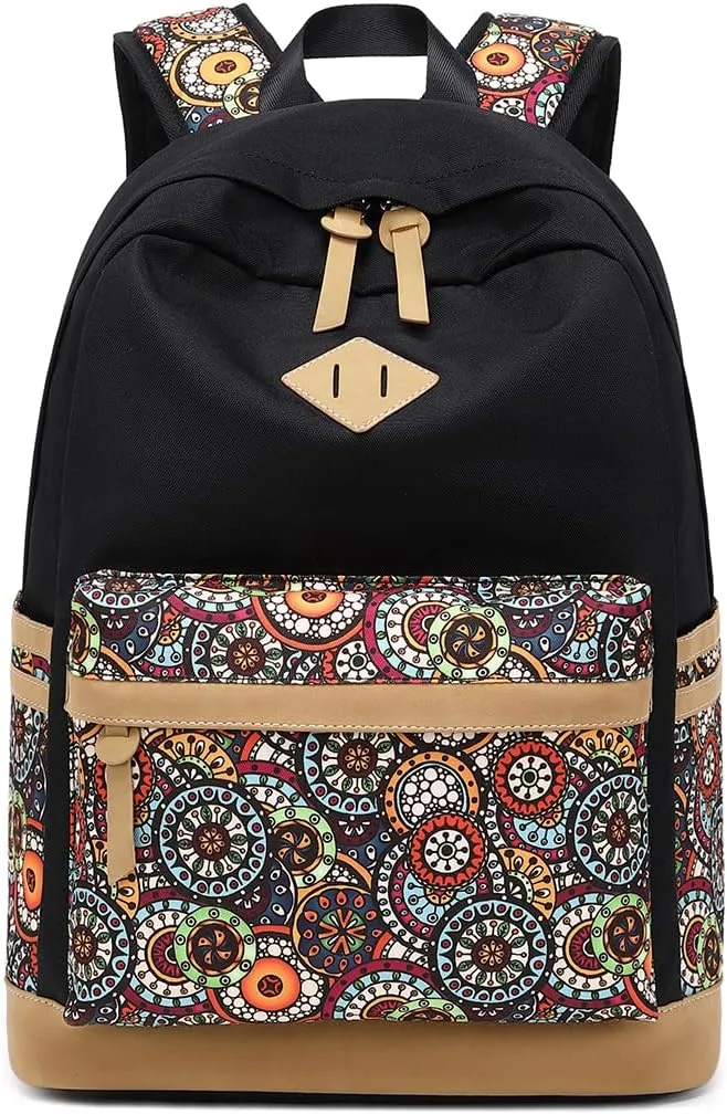 Lightweight Kids Backpacks for School Bag Canvas Small Travel Backpacks for Women Girls Boys Bookbag Toddler Back Pack