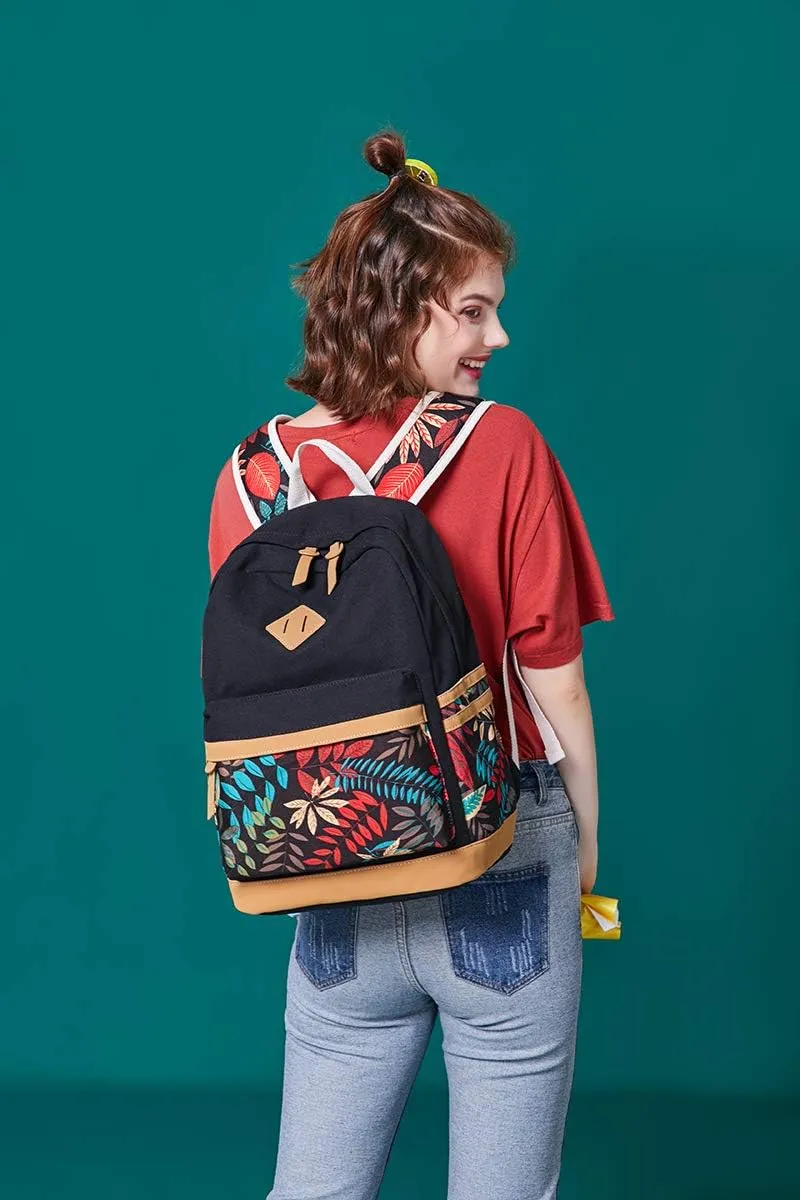 Lightweight Kids Backpacks for School Bag Canvas Small Travel Backpacks for Women Girls Boys Bookbag Toddler Back Pack