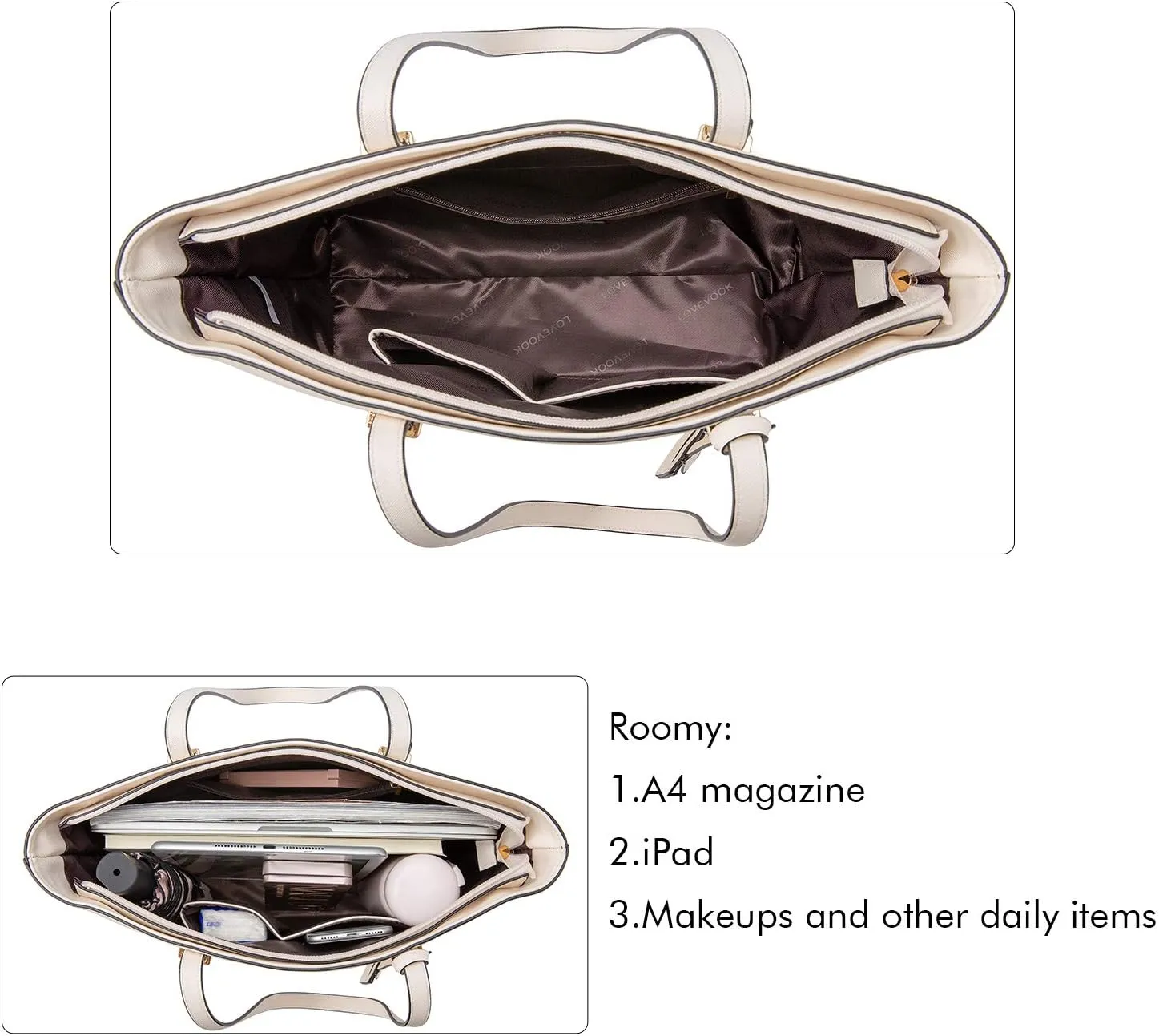 LOVEVOOK Handbags for Women Shoulder Bags Tote Satchel Hobo 3pcs Purse Set