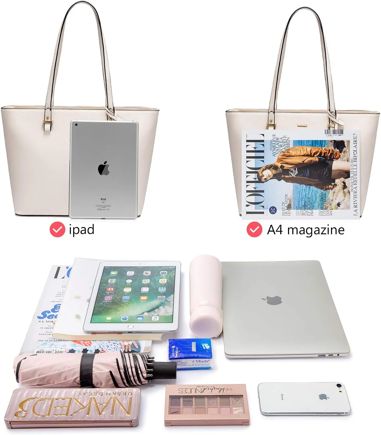 LOVEVOOK Handbags for Women Shoulder Bags Tote Satchel Hobo 3pcs Purse Set