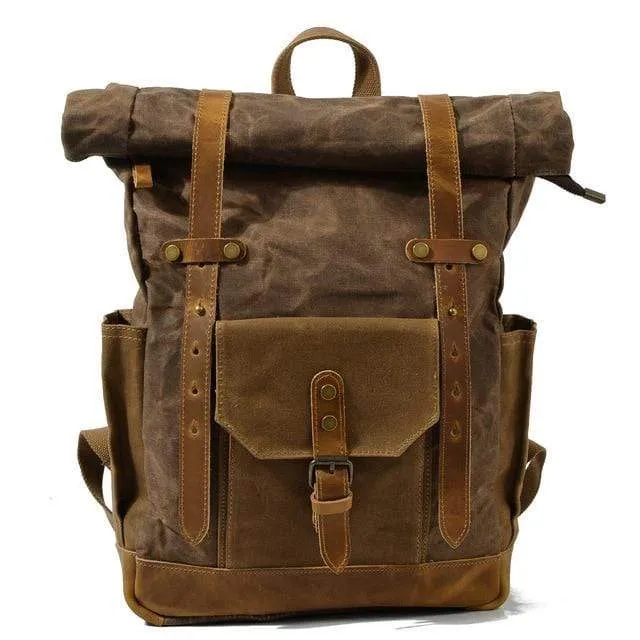 Luxury Vintage Canvas Backpacks for Men