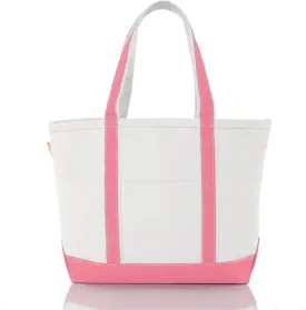 Medium Classic Canvas Tote Bag for Women, Top Zipper Closure, Outer Pocket, Daily Essentials, Groceries, Traveling