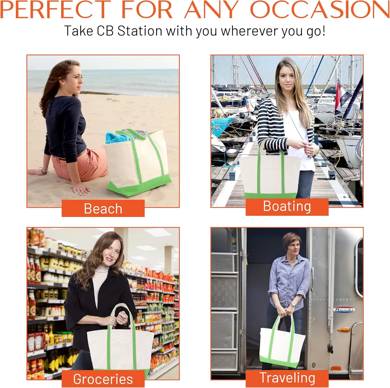 Medium Classic Canvas Tote Bag for Women, Top Zipper Closure, Outer Pocket, Daily Essentials, Groceries, Traveling