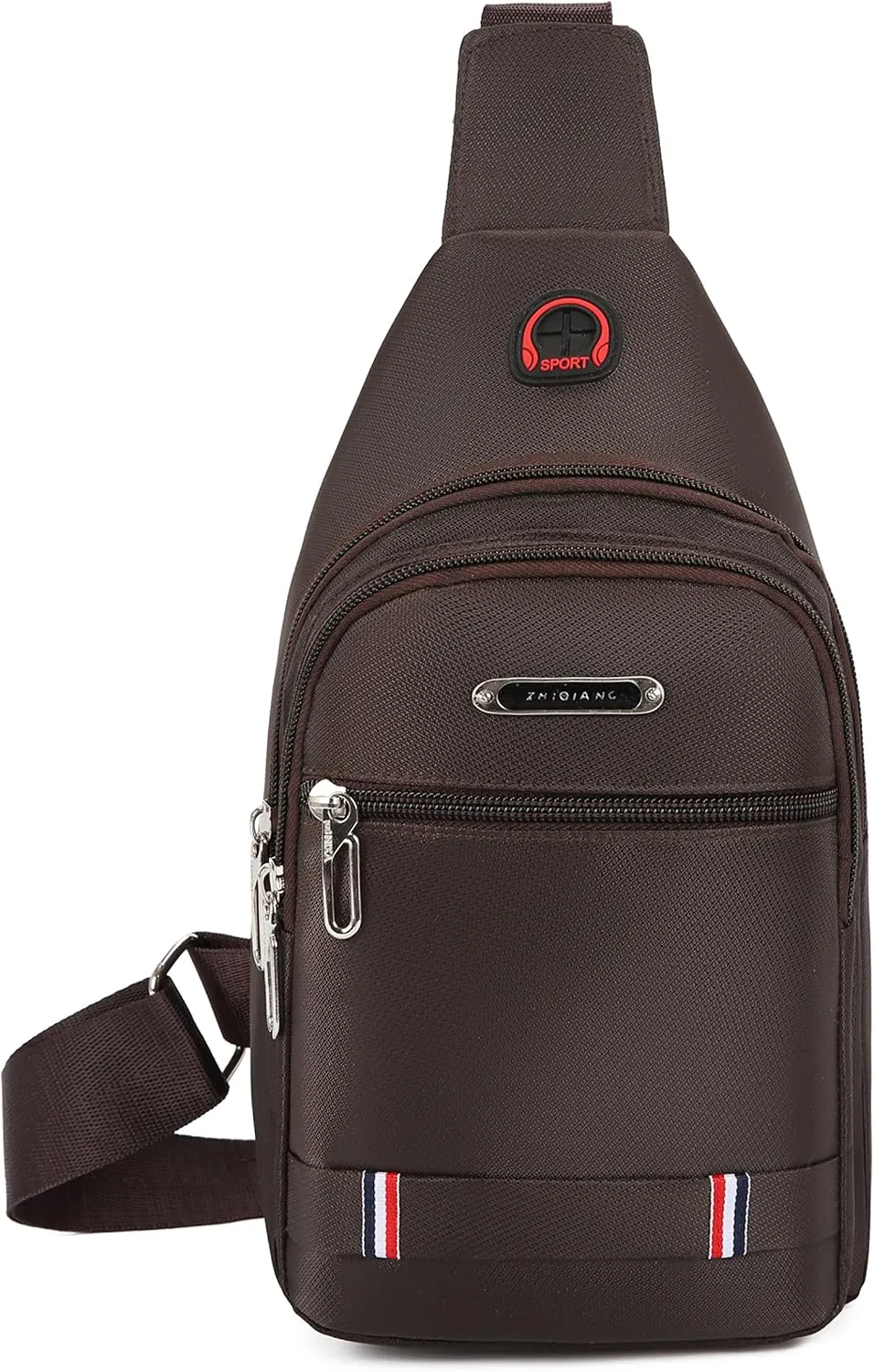 Men's chest bag canvas leisure bag sports small backpack oxford cloth single shoulder messenger bag