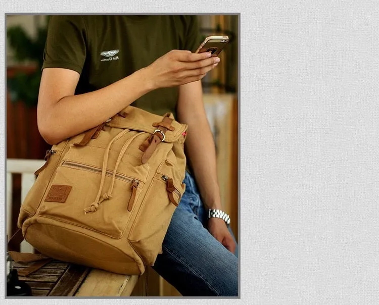 Men's Vintage Backpack Canvas Backpacks