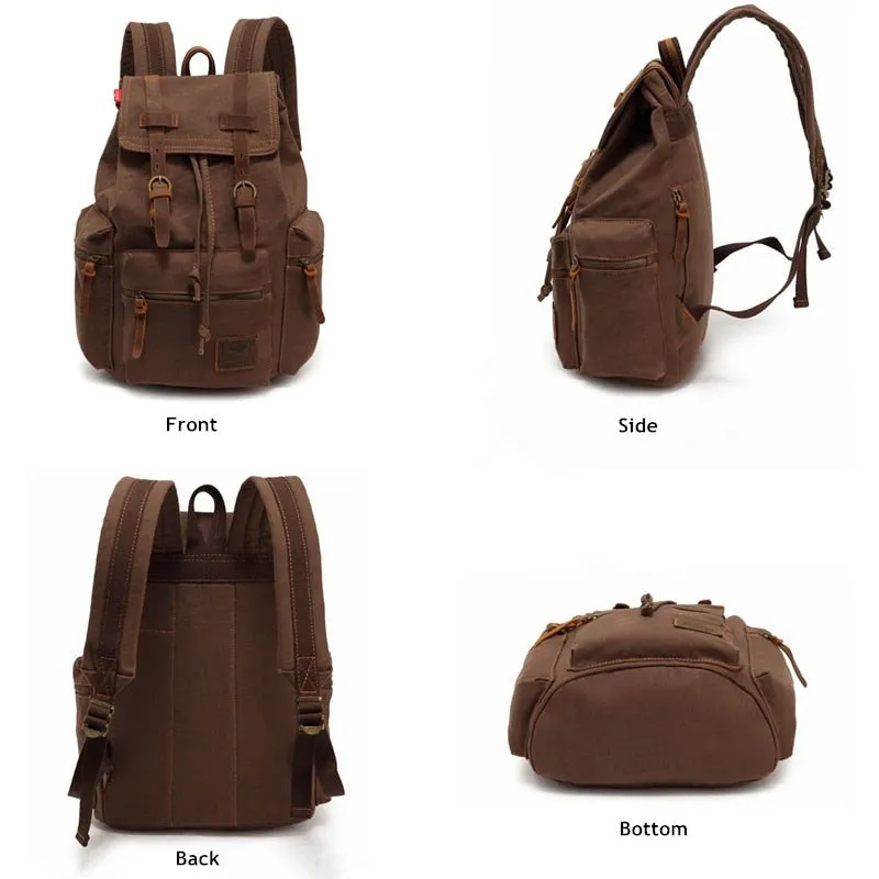 Men's Vintage Backpack Canvas Backpacks
