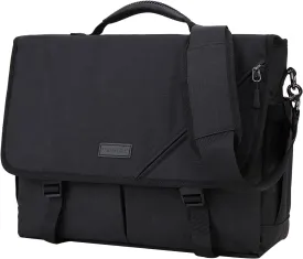 Messenger Bag for Men, Lightweight Water Resistant 15.6 In Laptop Bag Business Office Satchel Shoulder Bag