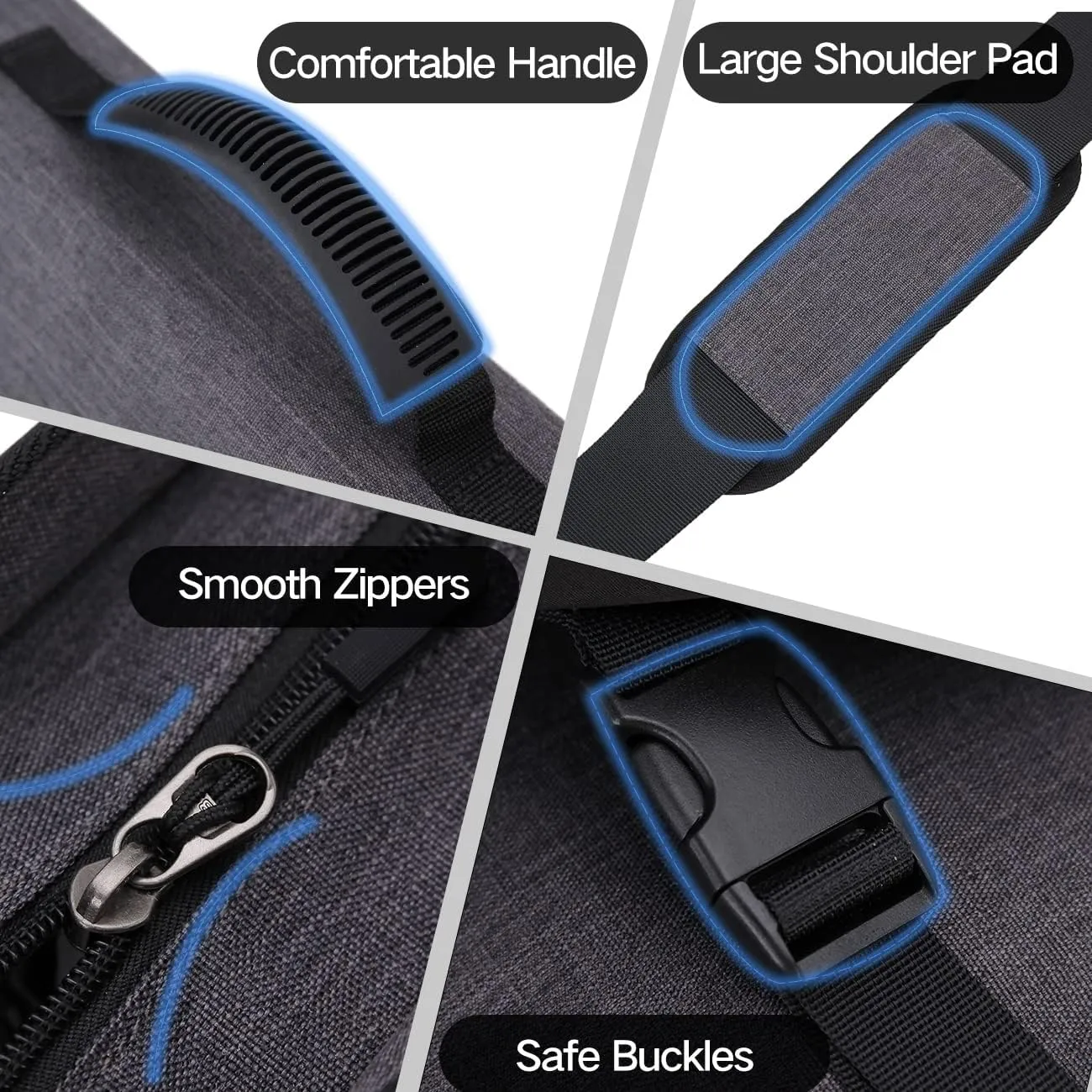 Messenger Bag for Men, Lightweight Water Resistant 15.6 In Laptop Bag Business Office Satchel Shoulder Bag
