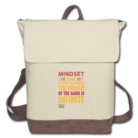 Mindset Think It Into Existence Canvas Backpack