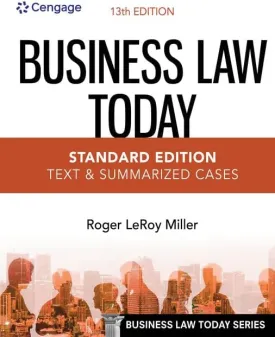 MindTap for Miller's Business Law Today, Standard: Text & Summarized Cases, 1 term Printed Access Card