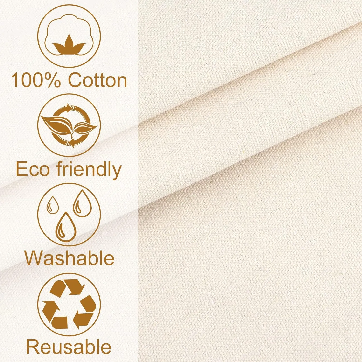 Morcheiong 20 Pack Cotton Canvas Bag Blank Tote Canvas Bags Reusable Grocery Shopping Bags, Suitable for DIY Craft, Promotion, Gift, Shopping, Advertising, Drawing, Grocery, Activity