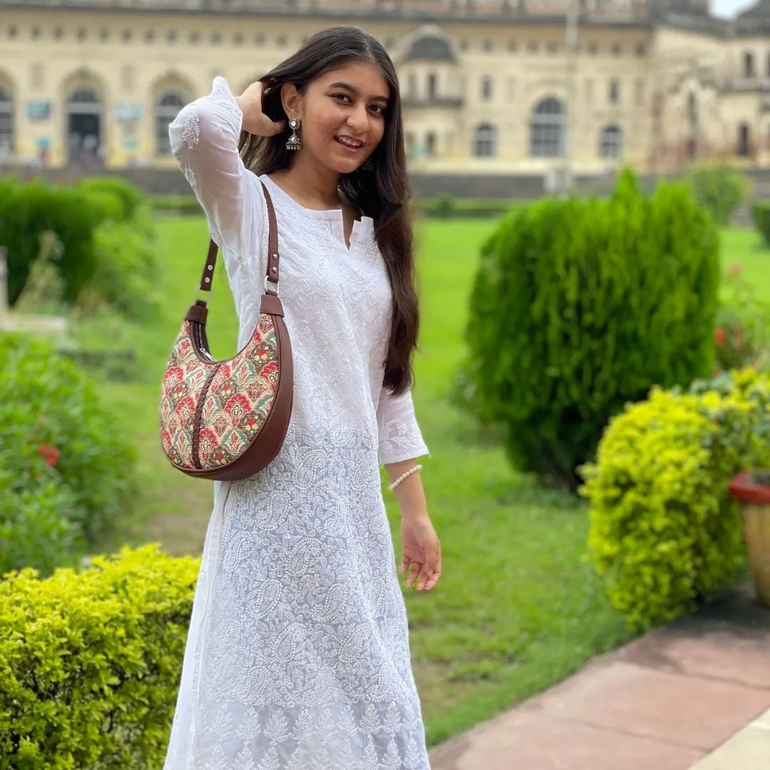 Mughal Art Multicolor Hobo Bag