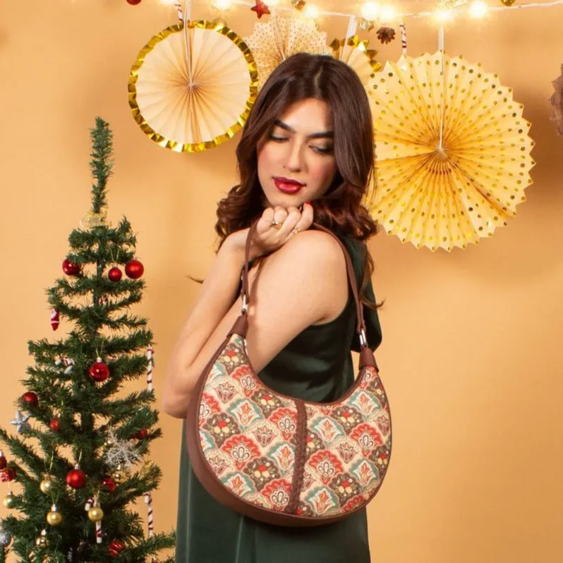 Mughal Art Multicolor Hobo Bag