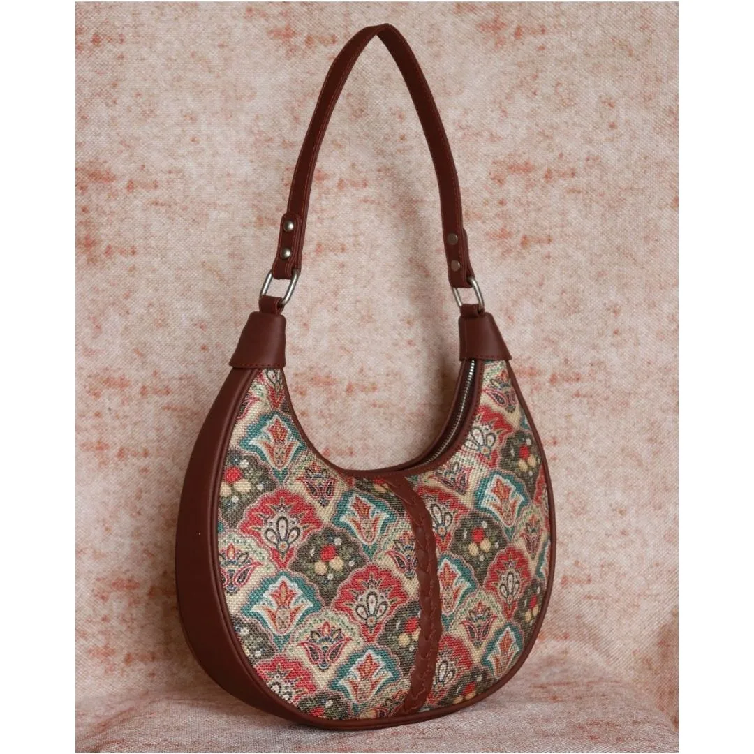 Mughal Art Multicolor Hobo Bag