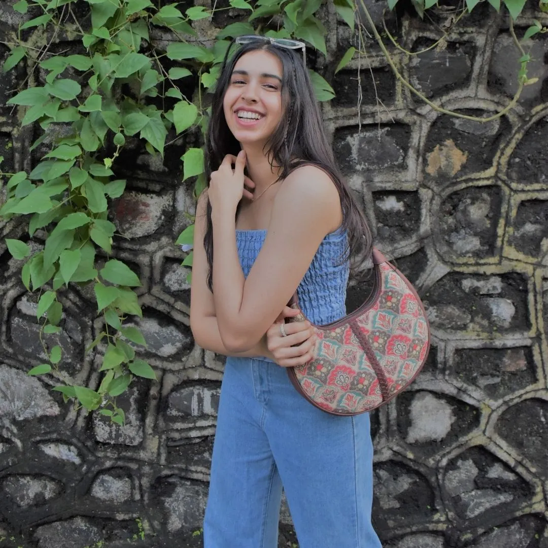 Mughal Art Multicolor Hobo Bag