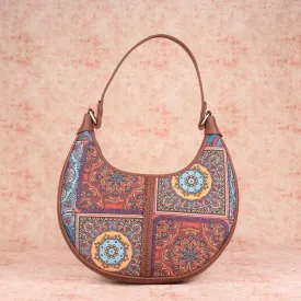 Multicolor Mandala Print Hobo Bag
