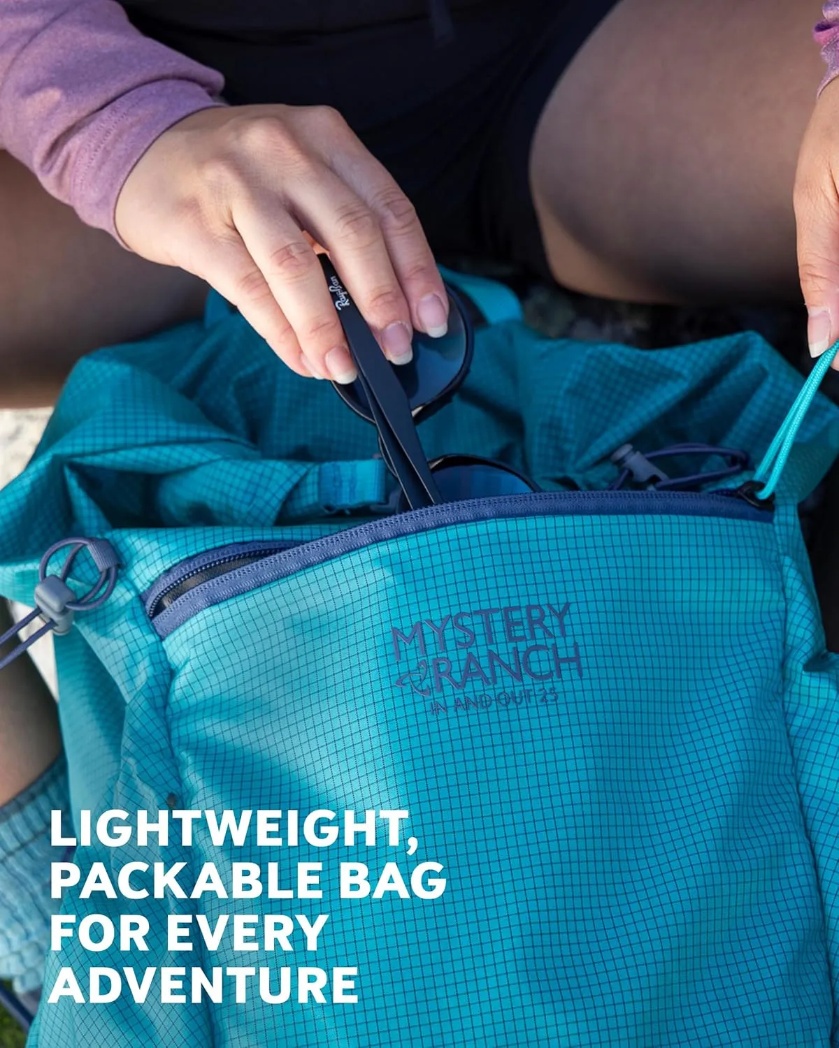 Mystery Ranch In and Out Packable Backpack - Lightweight Foldable Pack, Dove, 25L