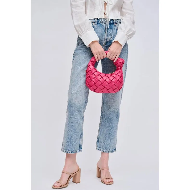 Nadia Woven Crossbody Hot Pink