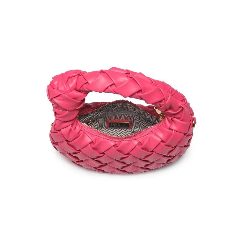 Nadia Woven Crossbody Hot Pink
