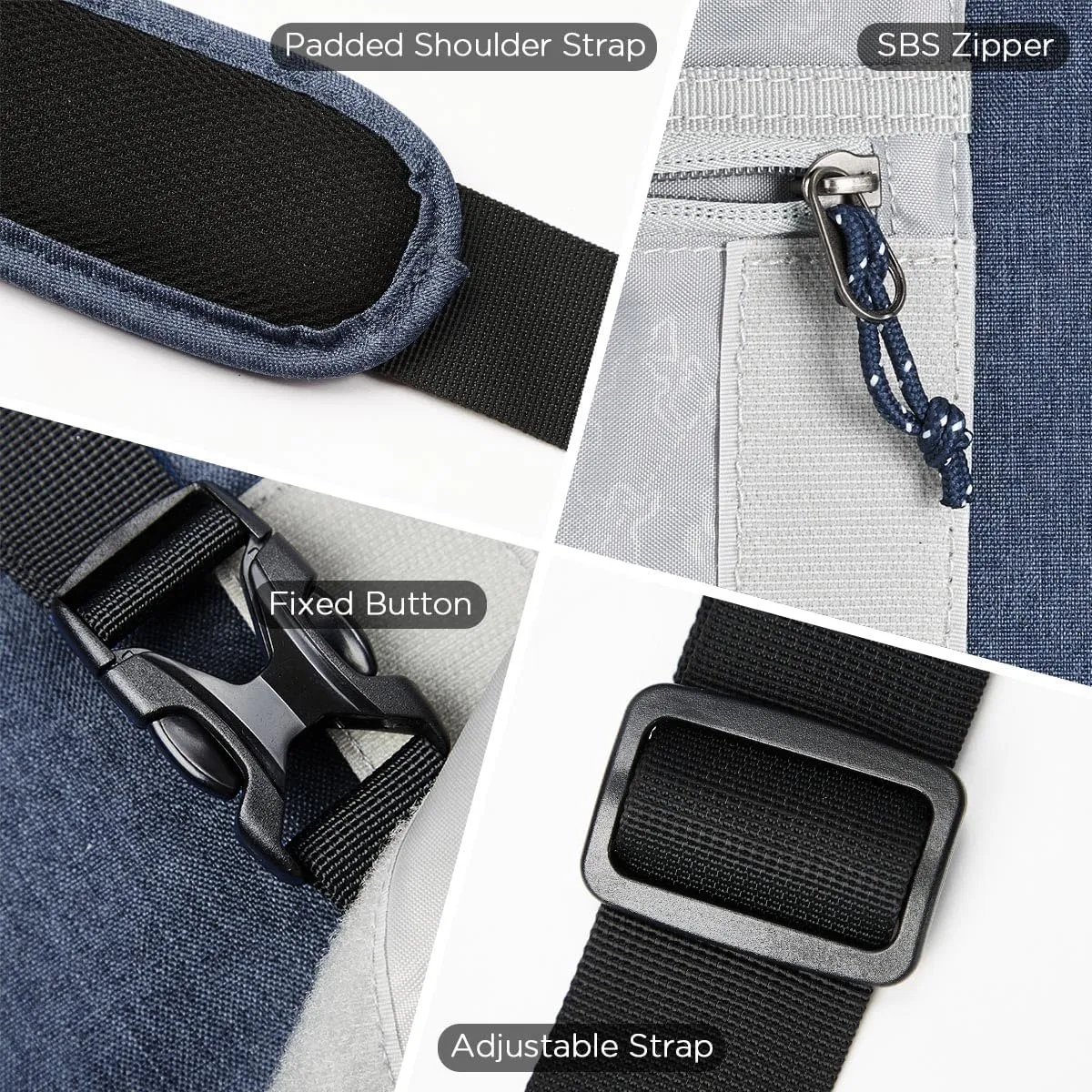 OIWAS Messenger Bag for Men, 15.6 Inch Laptop Crossbody Bags Women Casual Satchel Shoulder Bag College Travel Office Briefcase