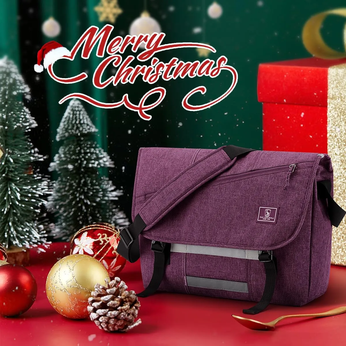 OIWAS Messenger Bag for Women, 14 Inch Laptop Crossbody Bags Men Casual Satchel Shoulder Bag College Travel Office Briefcase
