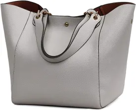 Pahajim Purses and Handbags for Women Large Capacity Work Tote Bag PU Leather Bucket Shoulder Bags Designer Satchel Hobo Bags