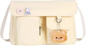 Phaoullzon Kawaii Crossbody Bag Cute Messenger Bags Canvas Shoulder Purse Gifts for Teens
