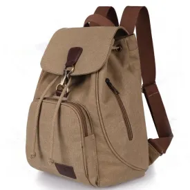 Preppy Style Female Canvas School Student Laptop Mochila Backpack