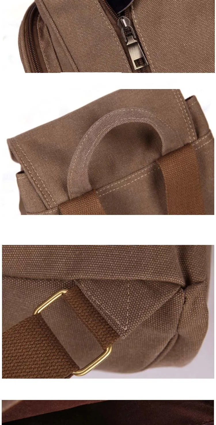 Preppy Style Female Canvas School Student Laptop Mochila Backpack