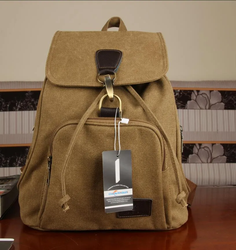 Preppy Style Female Canvas School Student Laptop Mochila Backpack