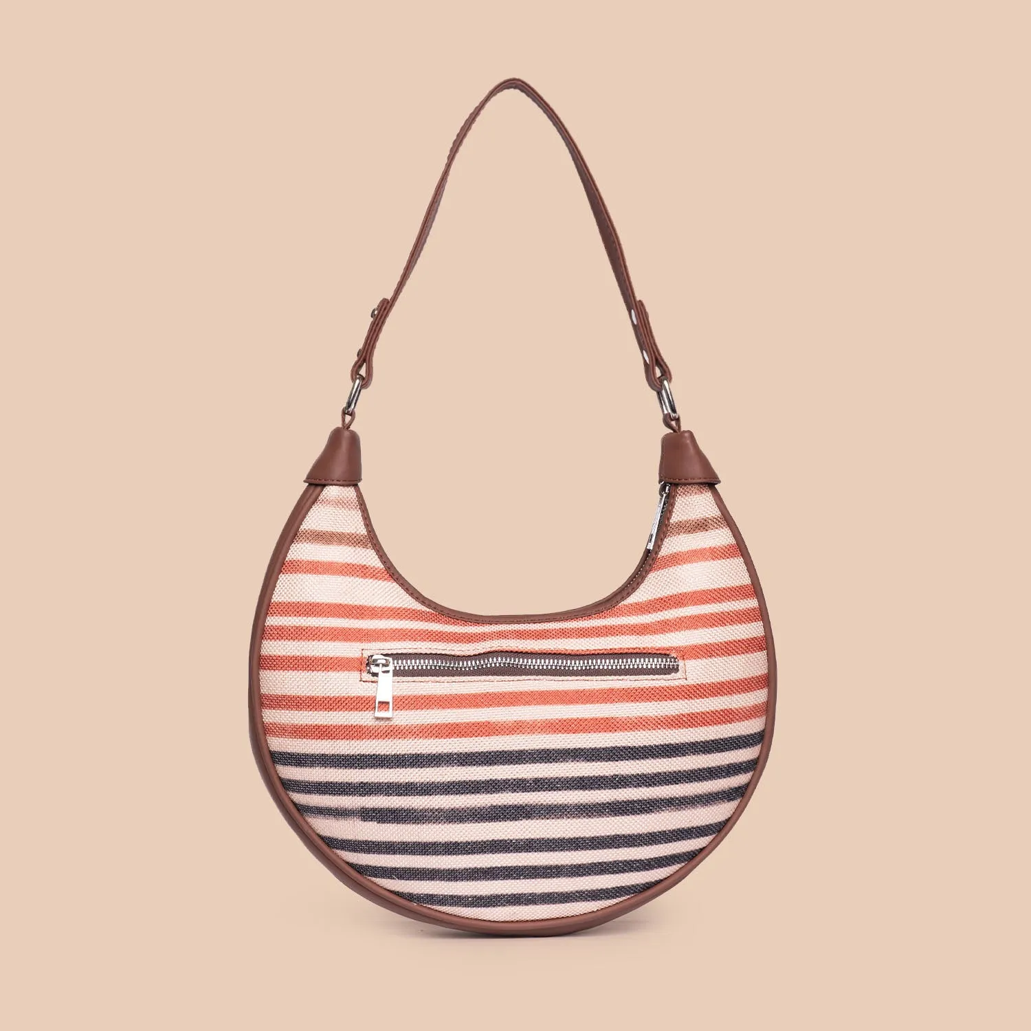 Qutub Stripes Hobo Bag