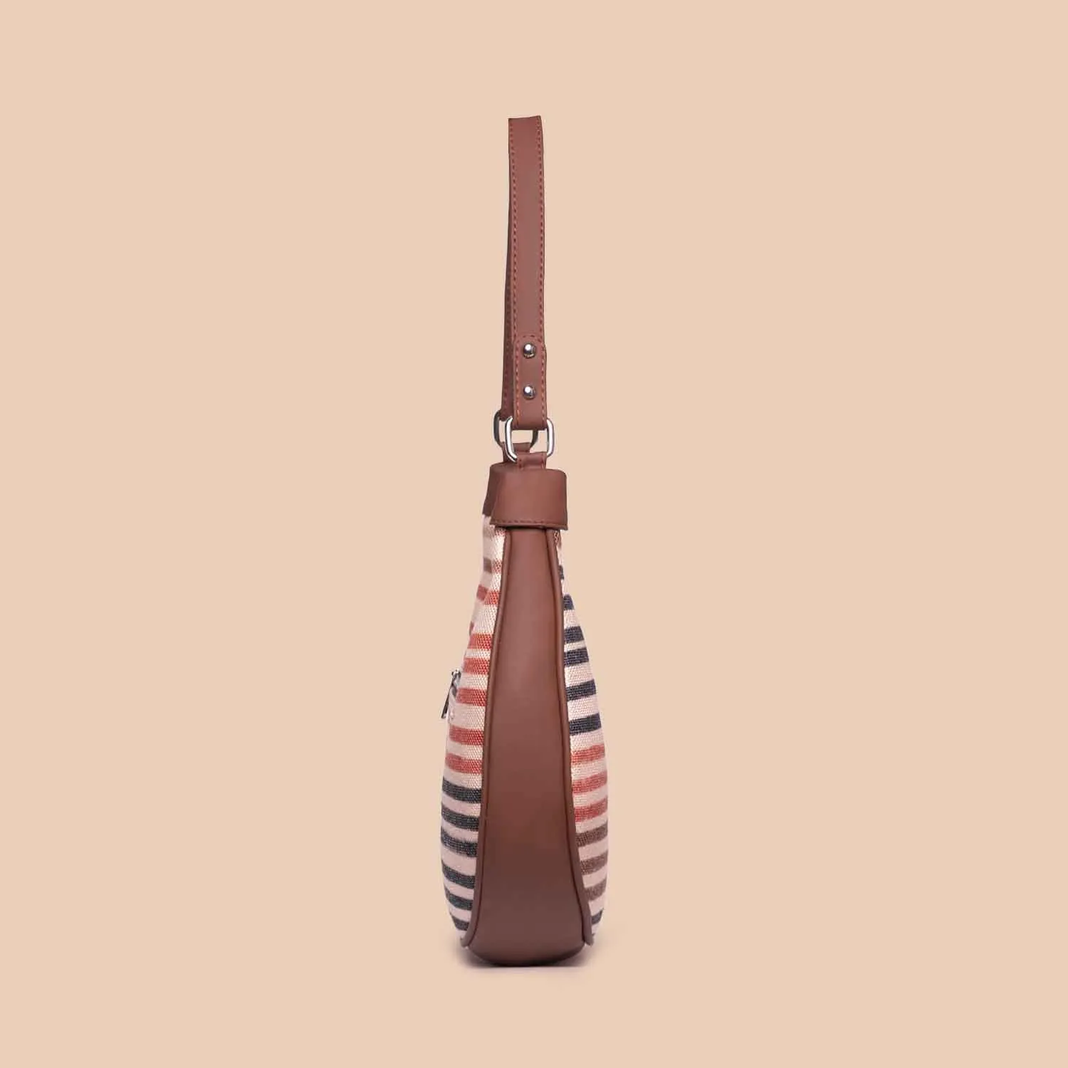 Qutub Stripes Hobo Bag