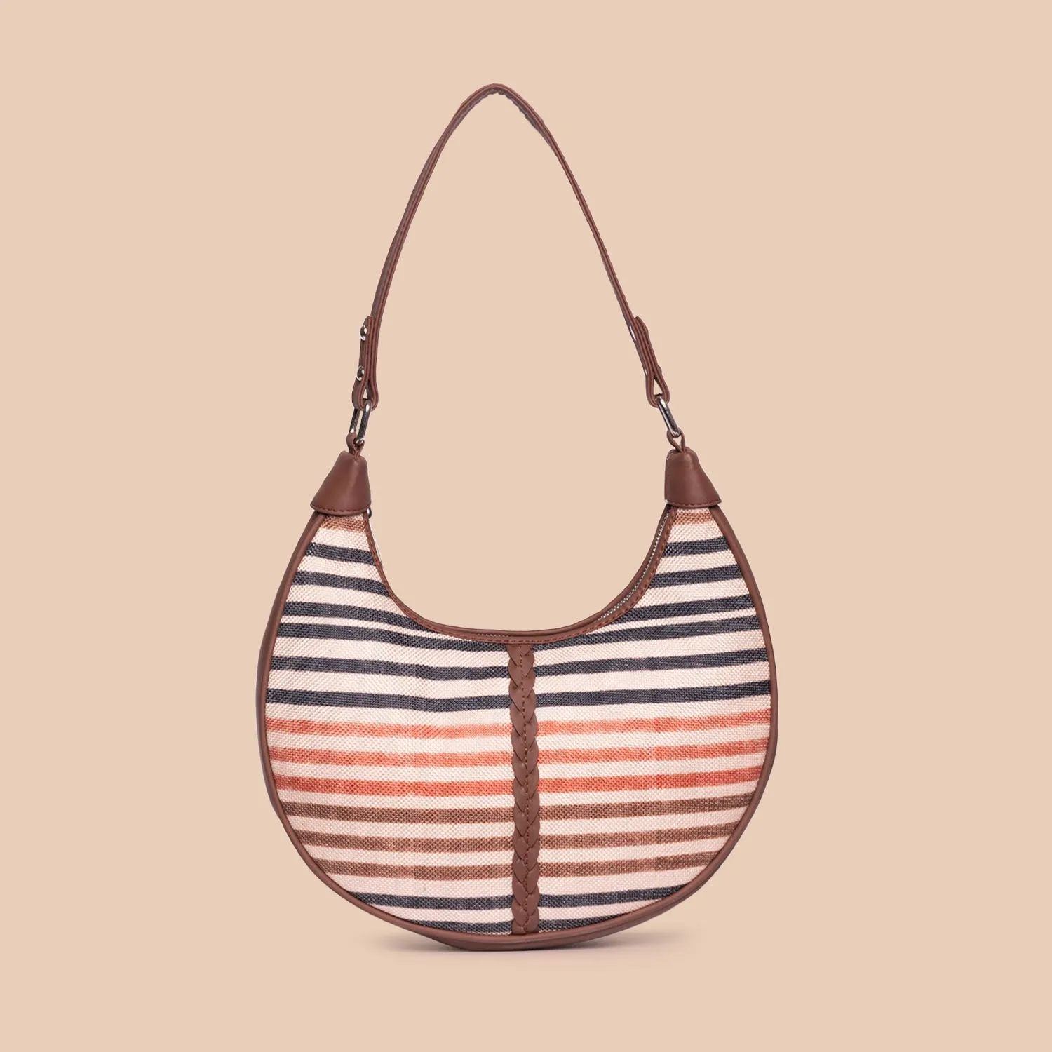 Qutub Stripes Hobo Bag