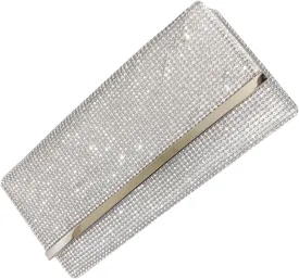 Rhinestone Clutch Purses for Women Handbags Shiny Sequin Envelope Clutch Evening Bag with Chain