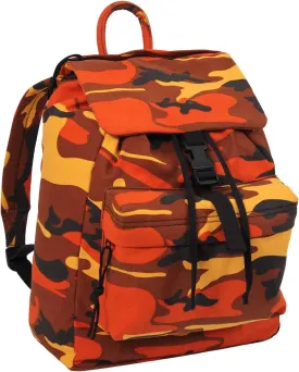 Rothco Canvas Daypack  Heavy-Duty Cotton Canvas Backpack for Hiking, Camping, Traveling, and Daily Use  34L Capacity