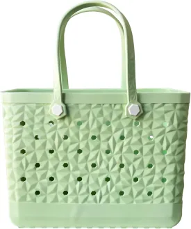 Rubber Beach Bag Waterproof Durable Tote Bag for Beach Sports Pool Modern Rubber Tote