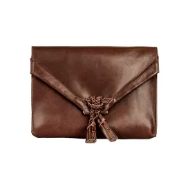 Savannah Leather Envelope Clutch and Crossbody Purse