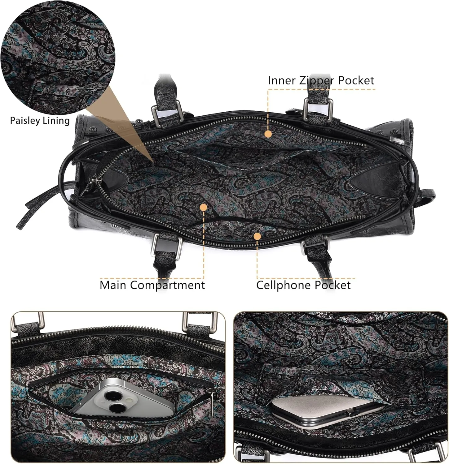 Shoulder Bag for Women Y2K Trendy Purse Top Handle Satchel Handbag Designer Vegan Leather Hobo Bag